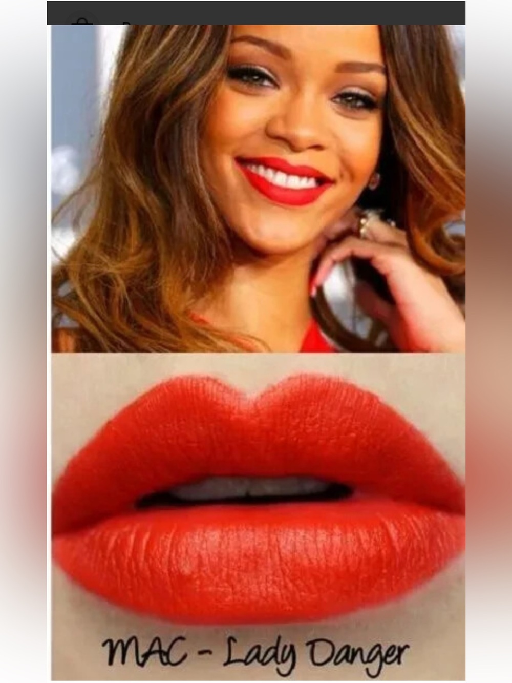MAC Cosmetics Matte Lipstick — Lady Danger (Orange bright red) - Picture 3 of 4